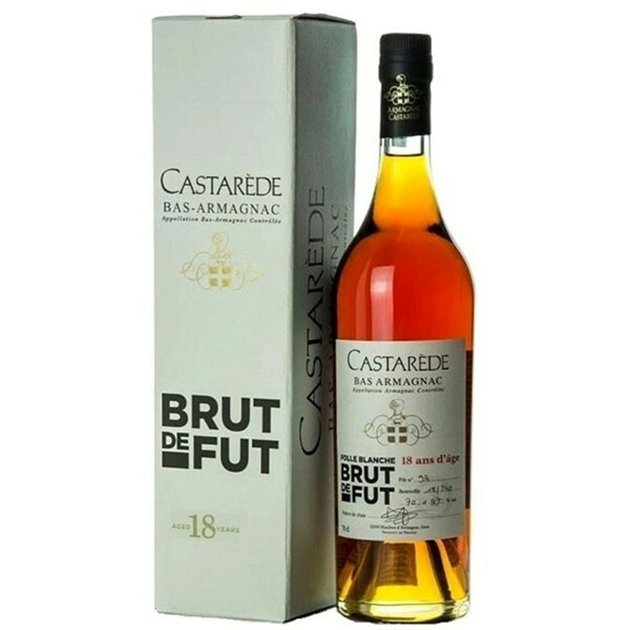 Armagnac Castarede Brut de Fut 0,7l 18 ans d´age Folle Blanche 47%.jpg